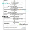 editable template, Djibouti death certificate Word and PDF template, completely editable