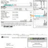 editable template, USA Michigan gas Utilities utility bill template in Word and PDF format