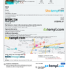 editable template, Mali hotel booking confirmation Word and PDF template, 2 pages