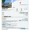 editable template, Mauritius hotel booking confirmation Word and PDF template, 2 pages