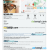 editable template, Argentina hotel booking confirmation Word and PDF template, 2 pages