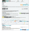 editable template, Nicaragua hotel booking confirmation Word and PDF template, 2 pages
