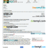 editable template, Oman hotel booking confirmation Word and PDF template, 2 pages