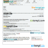 editable template, Pakistan hotel booking confirmation Word and PDF template, 2 pages