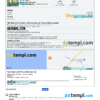 editable template, Angola hotel booking confirmation Word and PDF template, 2 pages