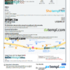 editable template, Palau hotel booking confirmation Word and PDF template, 2 pages