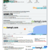 editable template, Panama hotel booking confirmation Word and PDF template, 2 pages
