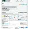 editable template, Peru hotel booking confirmation Word and PDF template, 2 pages