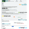 editable template, Poland hotel booking confirmation Word and PDF template, 2 pages