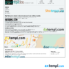editable template, Andorra hotel booking confirmation Word and PDF template, 2 pages