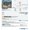 editable template, Samoa hotel booking confirmation Word and PDF template, 2 pages