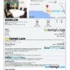 editable template, Senegal hotel booking confirmation Word and PDF template, 2 pages