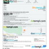 editable template, Seychelles hotel booking confirmation Word and PDF template, 2 pages
