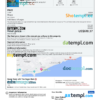 editable template, Somalia hotel booking confirmation Word and PDF template, 2 pages