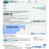 editable template, South Africa hotel booking confirmation Word and PDF template, 2 pages