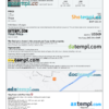 editable template, Botswana hotel booking confirmation Word and PDF template, 2 pages