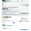 editable template, Spain hotel booking confirmation Word and PDF template, 2 pages