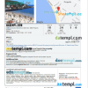 editable template, Uruguay hotel booking confirmation Word and PDF template, 2 pages