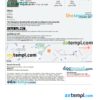 editable template, Uzbekistan hotel booking confirmation Word and PDF template, 2 pages