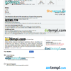 editable template, Vietnam hotel booking confirmation Word and PDF template, 2 pages