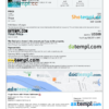 editable template, Chad hotel booking confirmation Word and PDF template, 2 pages