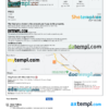 editable template, Colombia hotel booking confirmation Word and PDF template, 2 pages