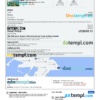 editable template, Djibouti hotel booking confirmation Word and PDF template, 2 pages
