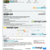 editable template, Ecuador hotel booking confirmation Word and PDF template, 2 pages