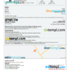 editable template, Equatorial Guinea hotel booking confirmation Word and PDF template, 2 pages