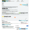 editable template, Estonia hotel booking confirmation Word and PDF template, 2 pages