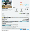 editable template, Eswatini (Swaziland) hotel booking confirmation Word and PDF template, 2 pages