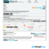 editable template, Ethiopia hotel booking confirmation Word and PDF template, 2 pages