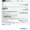 editable template, Gabon hotel booking confirmation Word and PDF template, 2 pages