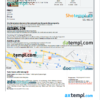 editable template, Georgia hotel booking confirmation Word and PDF template, 2 pages