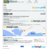 editable template, Bahamas hotel booking confirmation Word and PDF template, 2 pages