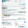 editable template, Honduras hotel booking confirmation Word and PDF template, 2 pages