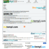 editable template, Ireland hotel booking confirmation Word and PDF template, 2 pages