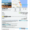 editable template, Israel hotel booking confirmation Word and PDF template, 2 pages