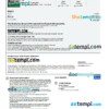 editable template, Italy hotel booking confirmation Word and PDF template, 2 pages