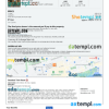 editable template, Azerbaijan hotel booking confirmation Word and PDF template, 2 pages