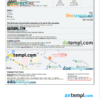 editable template, Kazakhstan hotel booking confirmation Word and PDF template, 2 pages