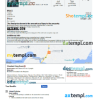 editable template, Kenya hotel booking confirmation Word and PDF template, 2 pages