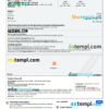 editable template, Latvia hotel booking confirmation Word and PDF template, 2 pages