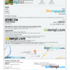 editable template, Lesotho hotel booking confirmation Word and PDF template, 2 pages