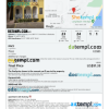 editable template, Barbados hotel booking confirmation Word and PDF template, 2 pages