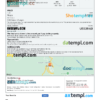 editable template, Bhutan hotel booking confirmation Word and PDF template, 2 pages
