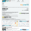 editable template, Bahrain hotel booking confirmation Word and PDF template, 2 pages