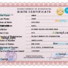 editable template, Afghanistan vital record birth certificate PSD template, completely editable
