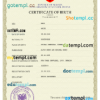 editable template, Albania birth certificate PSD template, completely editable