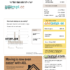 editable template, Australia AGL gas utility bill Word and PDF template, version 2